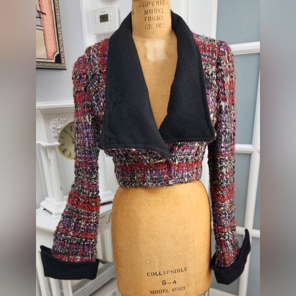 Vintage 1973 Artisan Mod Handwoven Jacket Very Cool! EUC - Picture 4 of 14